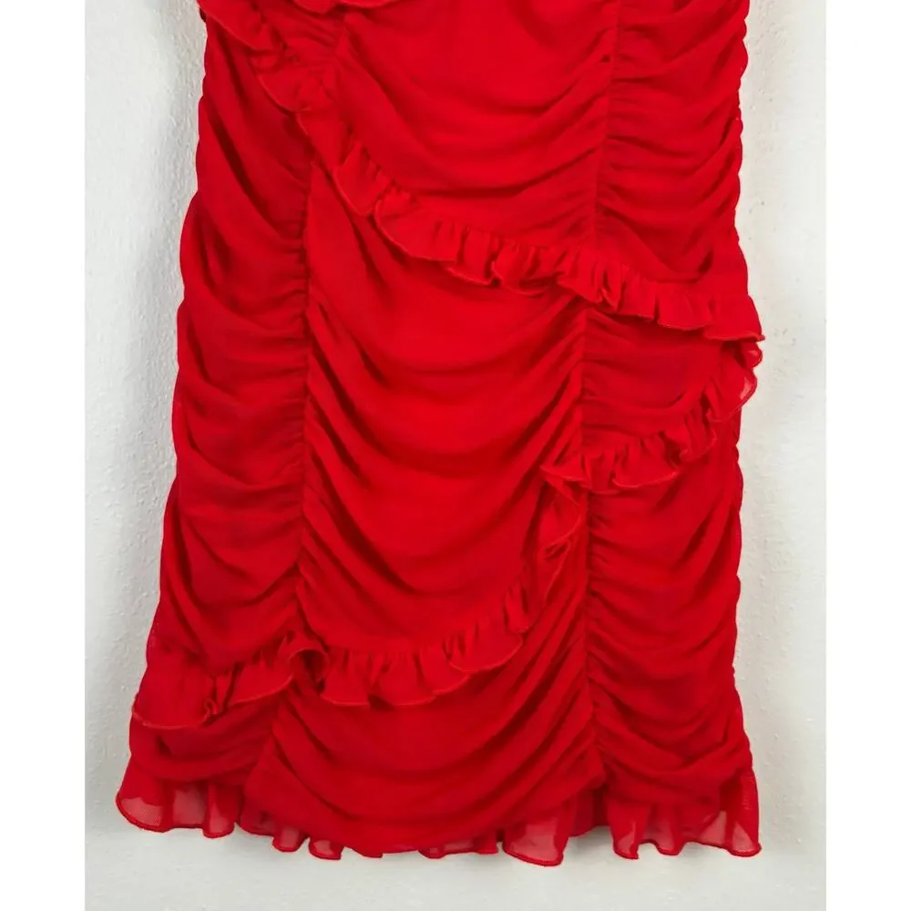 Majorelle Kaylee Mini Dress Size Medium in Red
